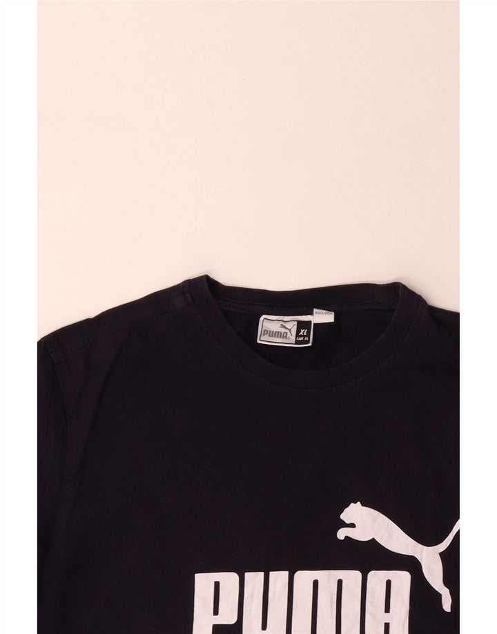 PUMA muška majica s grafičkim motivima XL tamnoplavi pamuk