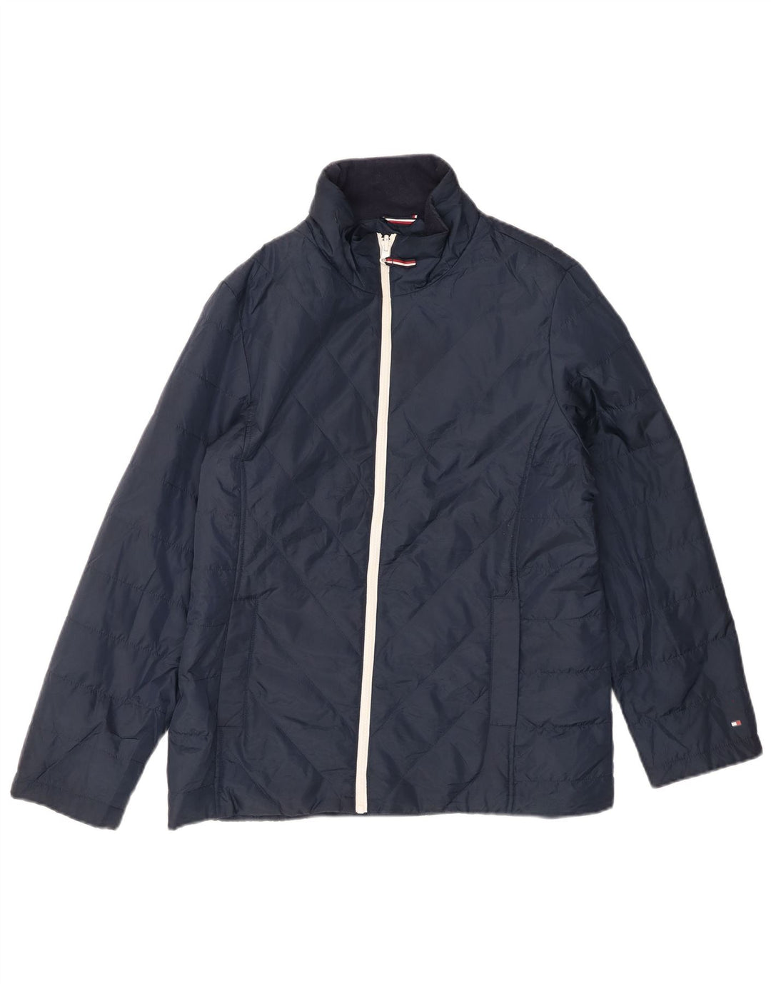 TOMMY HILFIGER Womens Padded Jacket UK 18 XL Navy Blue Polyester