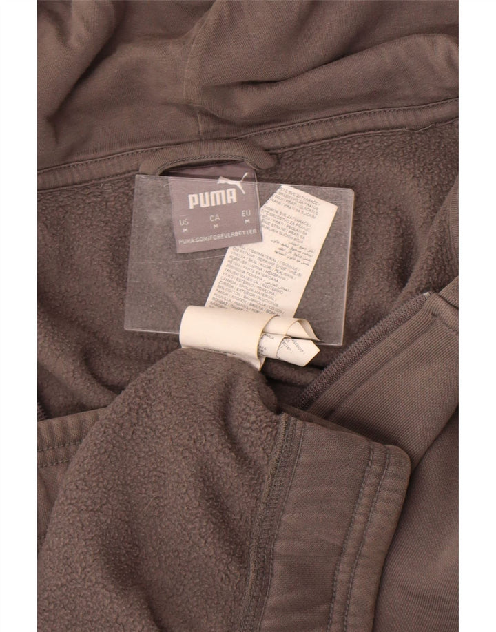 Puma muški pulover s kapuljačom na patentni zatvarač, srednje sivi pamuk