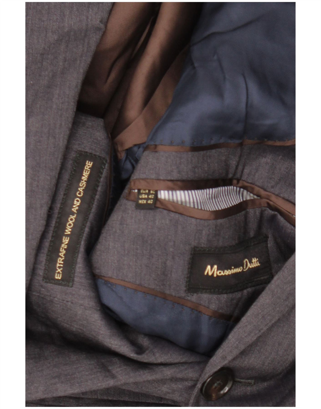 Massimo Dutti muška jakna s 2 gumba EU 50 srednje siva vuna