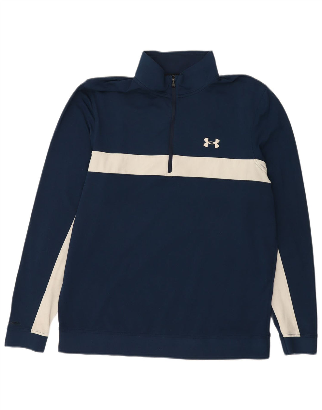 UNDER ARMOUR Muška majica s izrezom na patentni zatvarač srednje tamnoplave boje
