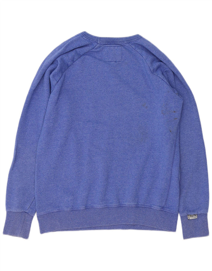 Superdry muška majica s grafičkim motivima, veliki plavi pamuk