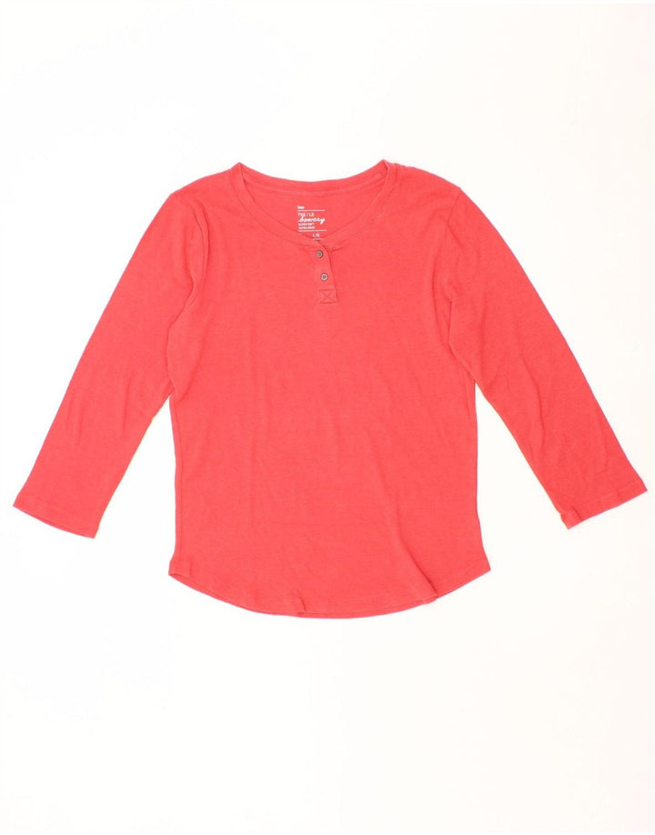 GAP Womens Top 3/4 Sleeve UK 14 Large Pink Cotton Vintage Gap and Second-Hand Gap from Messina Hembry 