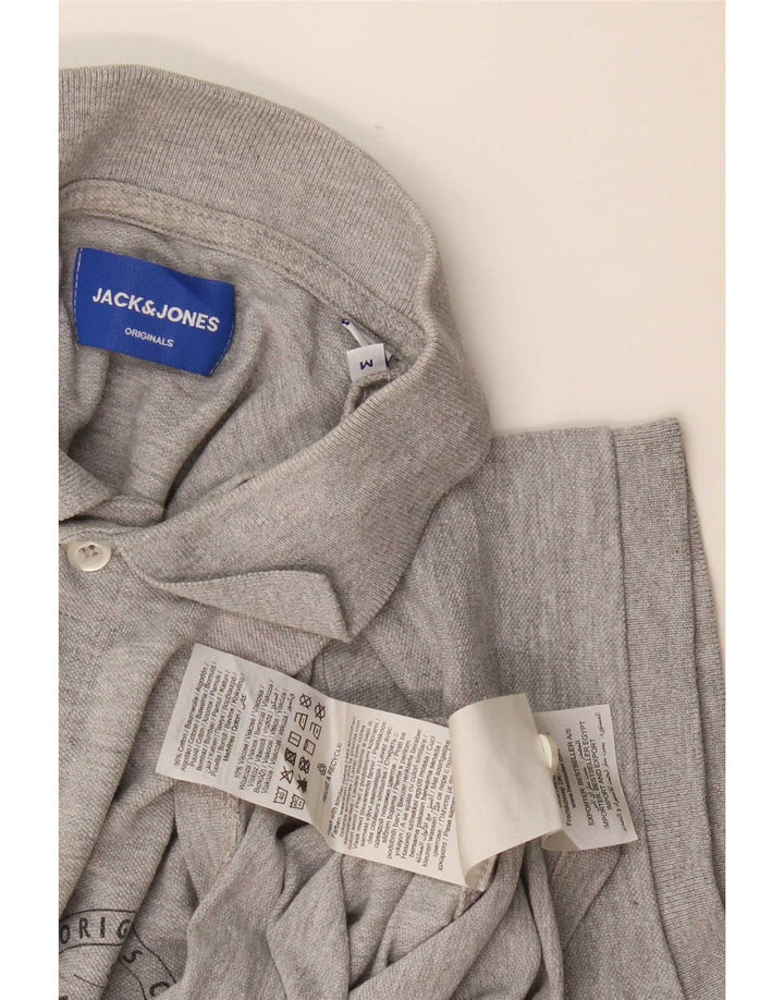 Jack & Jones muška polo majica standardnog kroja, srednje sivi pamuk