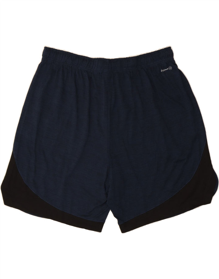RUSSELL ATHLETIC Mens Sport Shorts XL  Navy Blue Flecked Polyester Vintage Russell Athletic and Second-Hand Russell Athletic from Messina Hembry 
