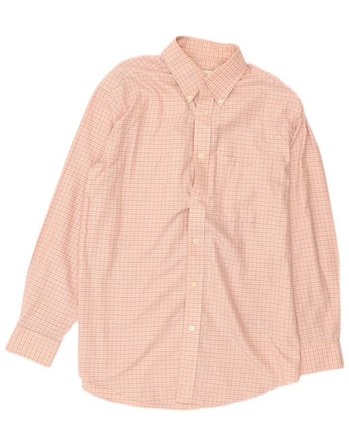 ORVIS Mens Shirt Small Pink Check Vintage Orvis and Second-Hand Orvis from Messina Hembry 