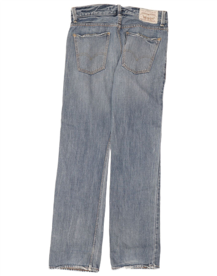 Levi's muške ravne traperice W32 L34 plavi pamuk
