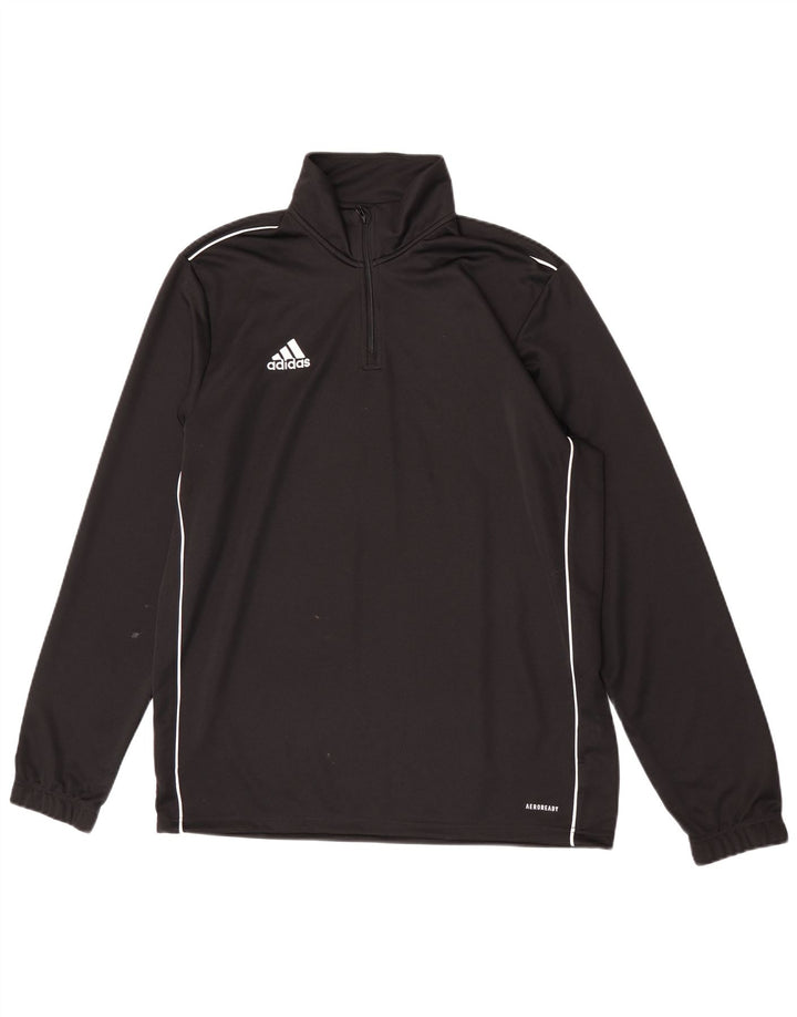 Adidas muška trenirka Aeroready zip izrez gornji dio velike crne poliesterske