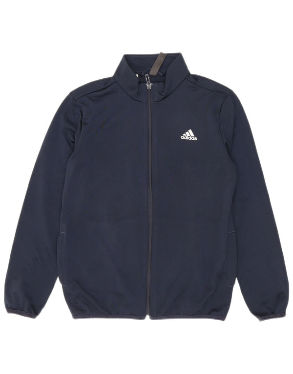Gornja jakna trenirke Adidas Primegreen za dječake 9-10 godina tamnoplava