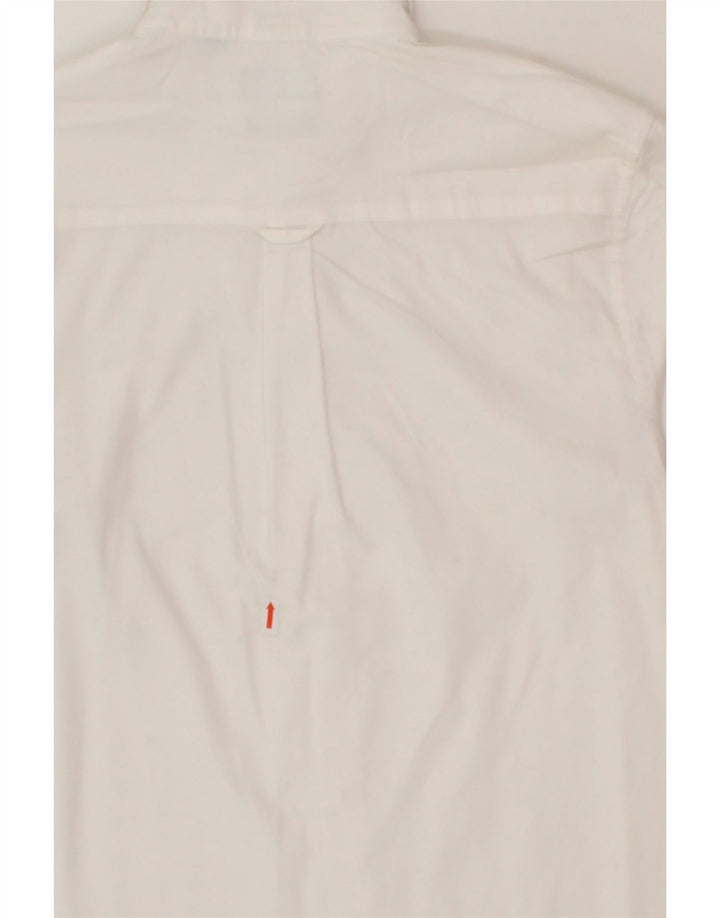 CHAPS Boys Stretch Shirt 14-15 Years  Large White Cotton Vintage Chaps and Second-Hand Chaps from Messina Hembry 