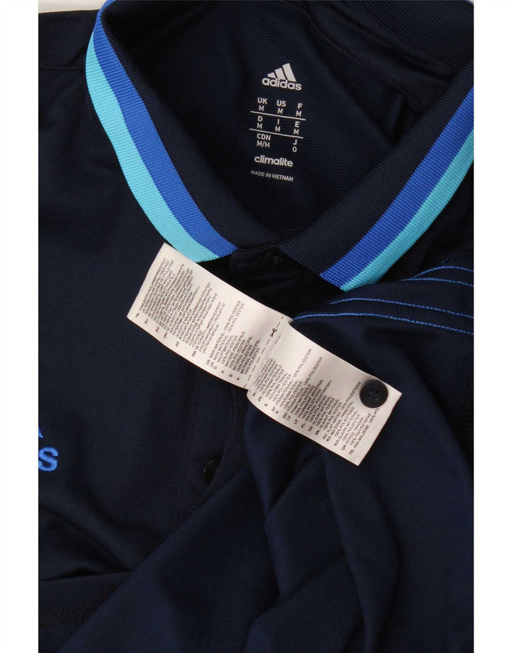 Adidas muška polo majica Climalite Medium tamnoplavi poliester na pruge