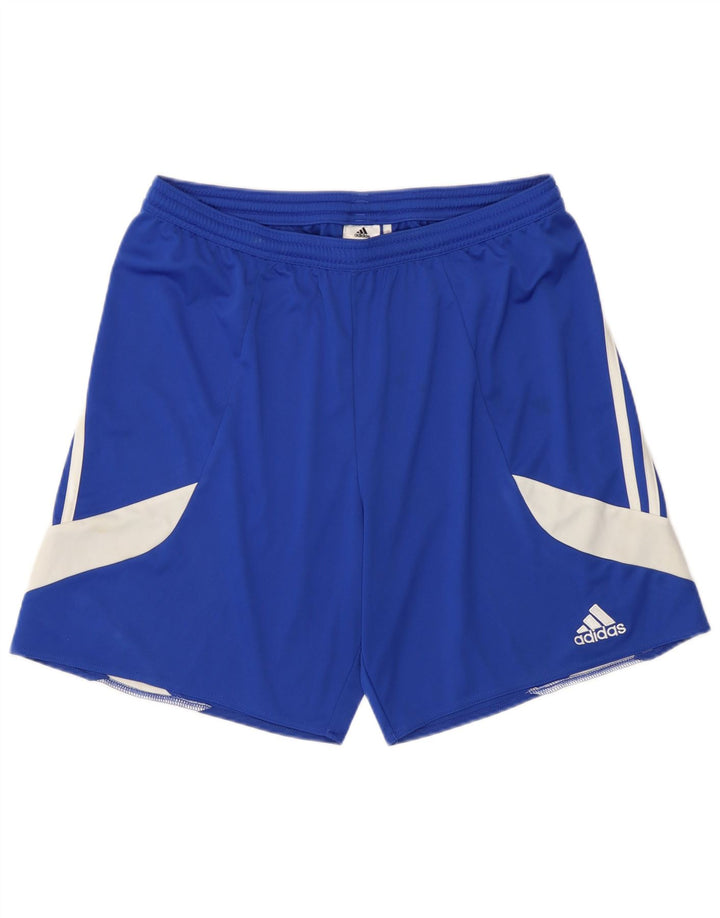Adidas muške sportske kratke hlače Climalite veliki poliester plave boje