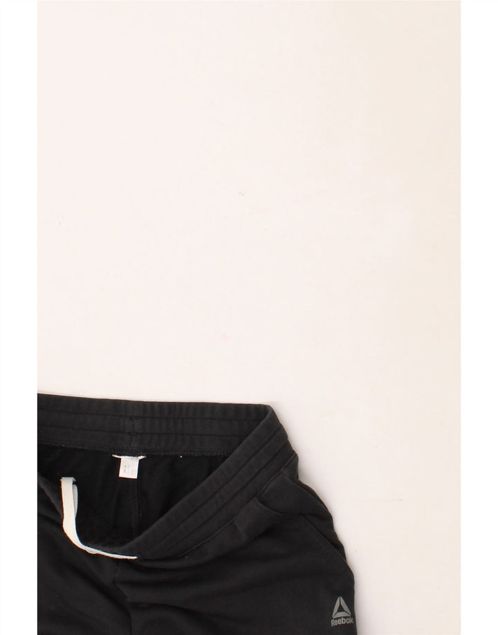 REEBOK Womens Tracksuit Trousers Joggers UK 12 Medium  Black Vintage Reebok and Second-Hand Reebok from Messina Hembry 