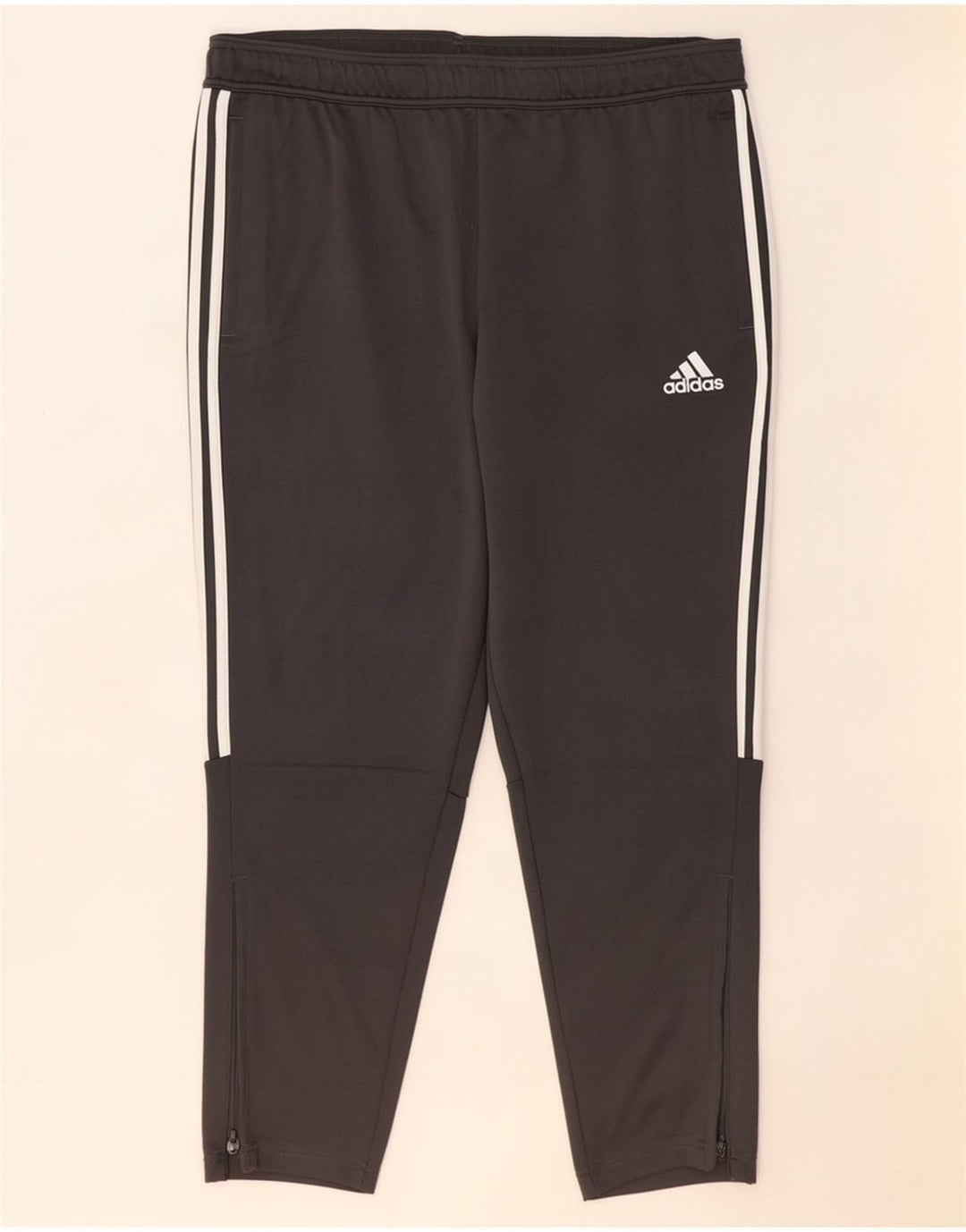 Adidas muške hlače za trenirku 2XL sivi poliester
