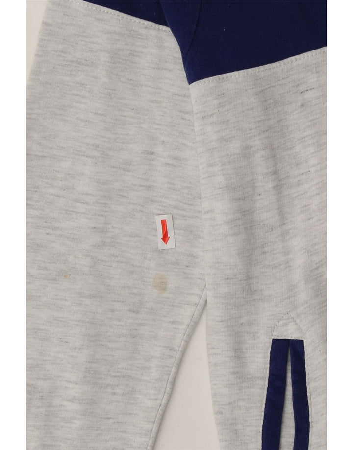 SUPERGA Womens Tracksuit Top Jacket UK 10 Small Grey Colourblock Cotton Vintage Superga and Second-Hand Superga from Messina Hembry 