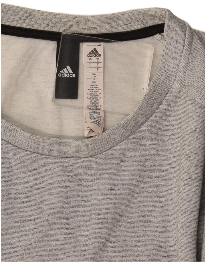 Adidas muška majica s kratkim rukavima Veliki sivi pamuk