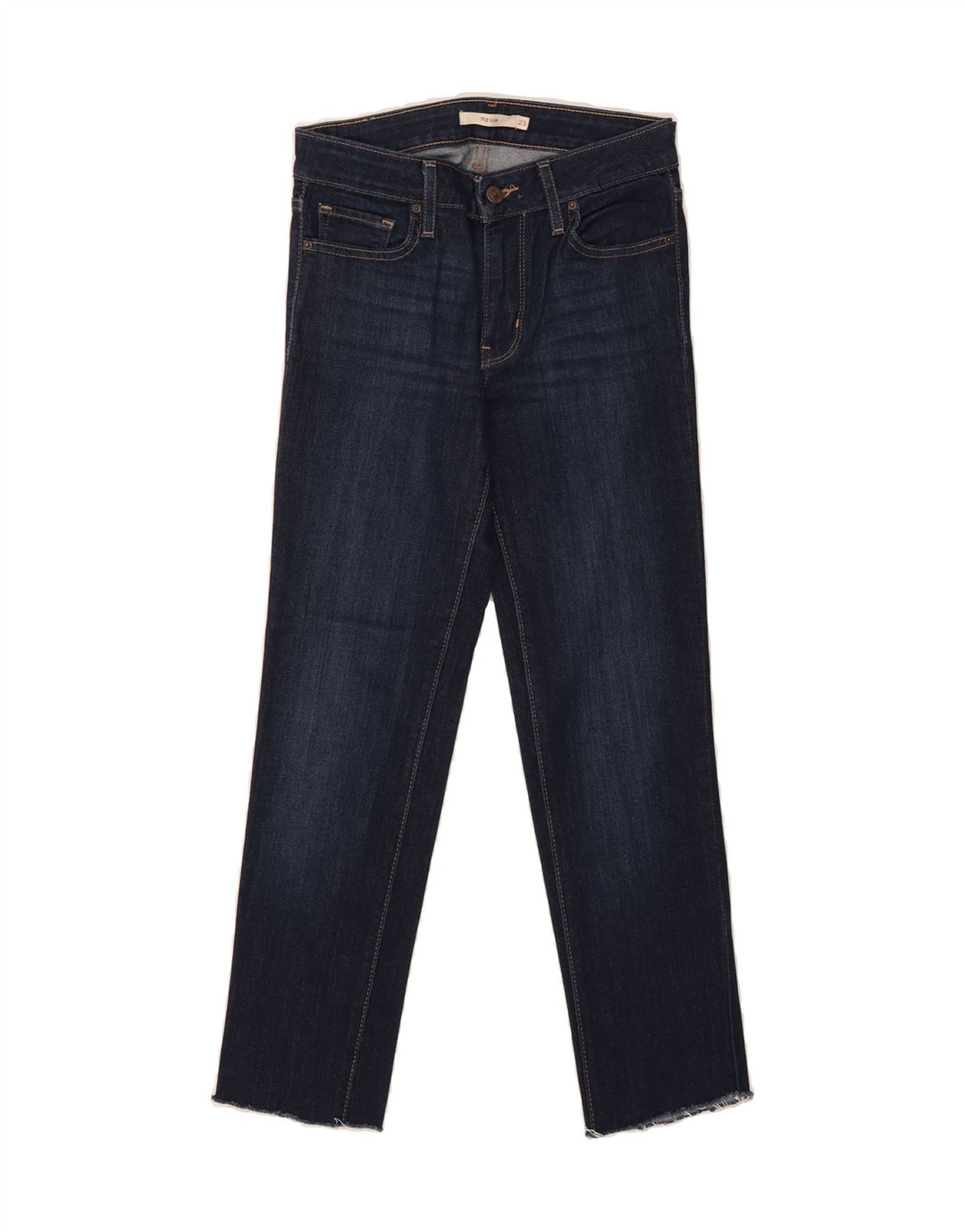 LEVI'S Womens 712 Slim Jeans W25 L25 Navy Blue Cotton Vintage Levi's and Second-Hand Levi's from Messina Hembry 