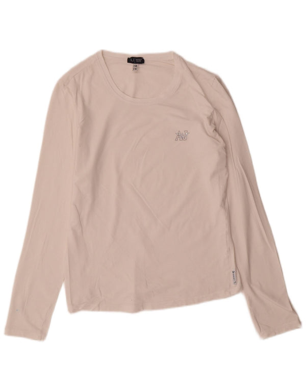 Armani Jeans Ženska majica dugih rukava UK 12 Srednje bijela