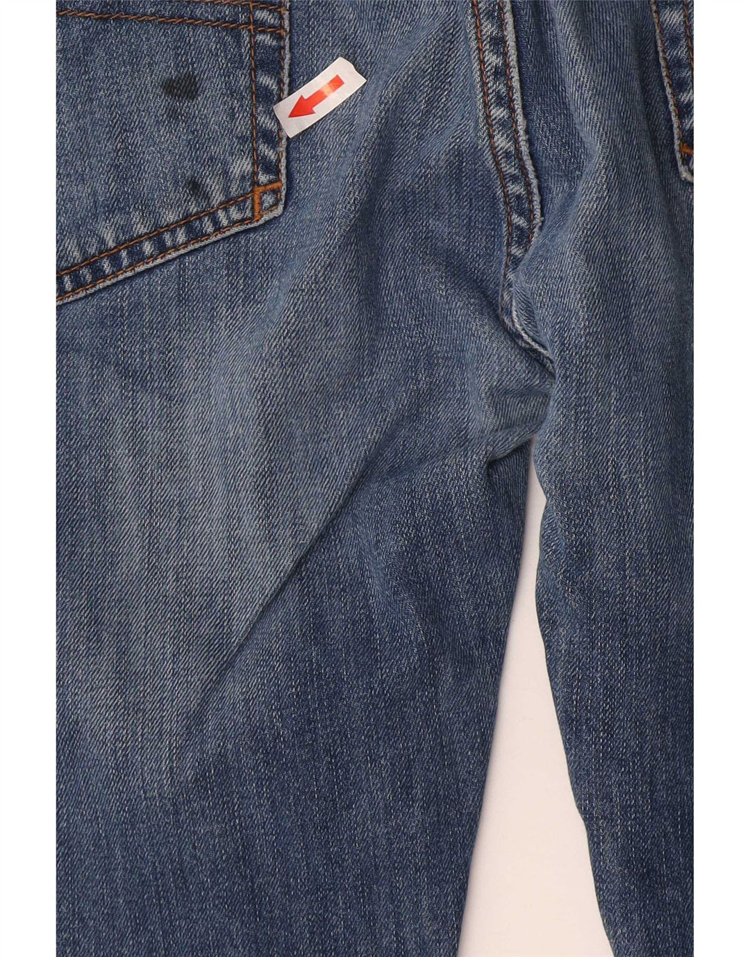 Armani Mens J45 Regular Straight Jeans W38 L34 Plavi pamuk