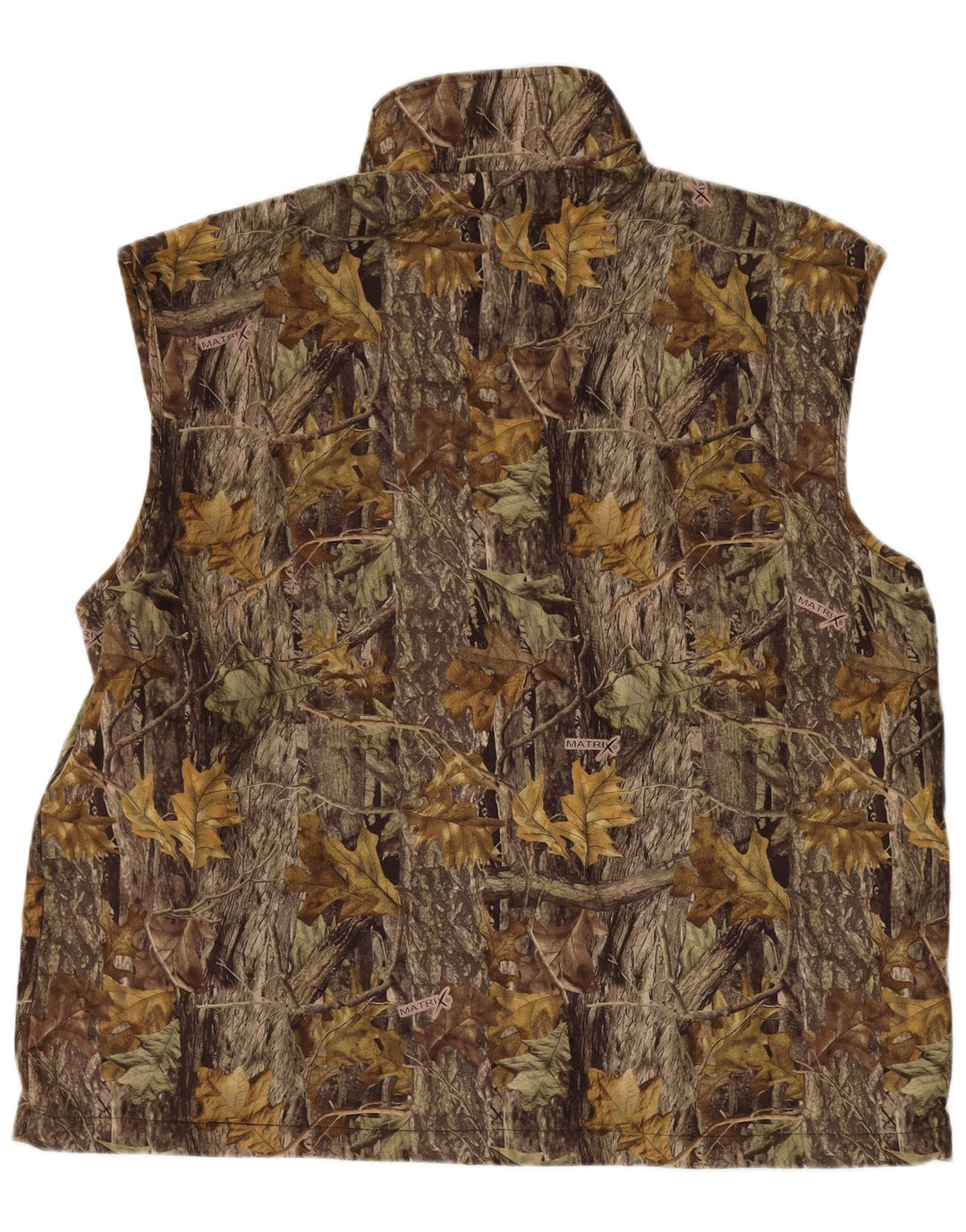 VINTAGE muška jakna s apstraktnim uzorkom UK 44 2XL poliester smeđe boje