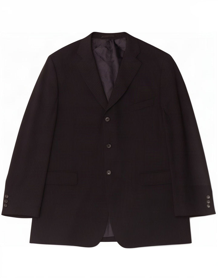 Marks & Spencer muška jakna sako s 3 gumba UK 46 XL tamnoplava na pruge
