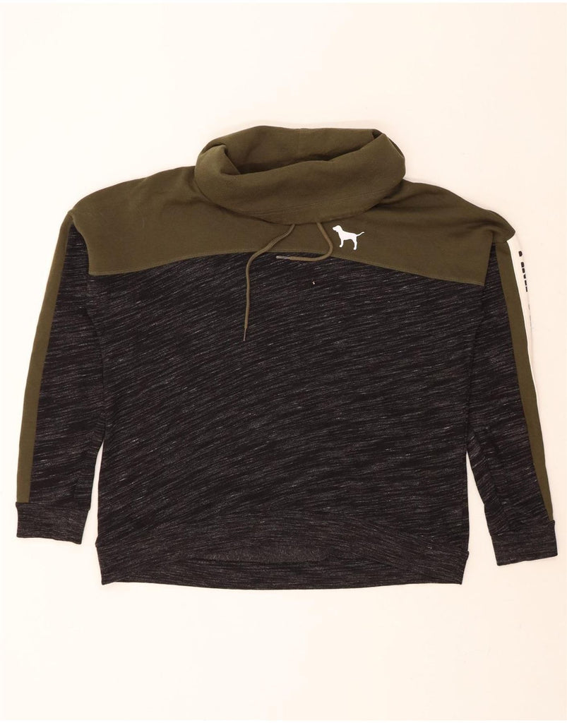 VICTORIAS SECRET Womens Pink Oversized Sweatshirt Jumper UK 16 Large Green Vintage Victorias Secret and Second-Hand Victorias Secret from Messina Hembry 