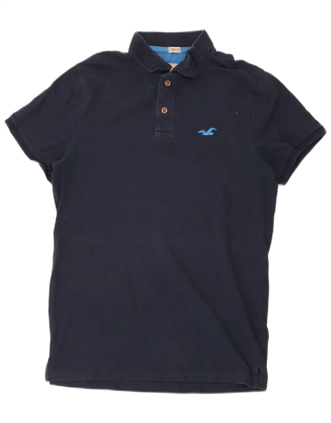 Hollister muška polo majica Srednje tamnoplavi pamuk