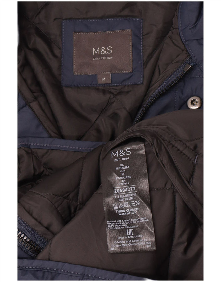 Marks & Spencer muška prošivena jakna UK 38 srednje tamnoplavi poliester