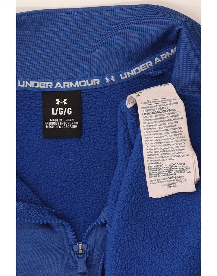 Under Armour muška dukserica s kratkim izrezom, veliki plavi poliester