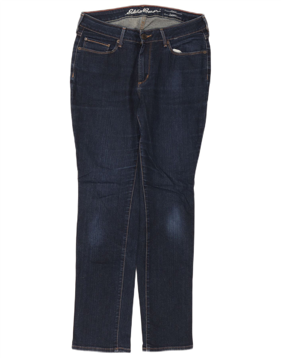 Eddie Bauer ženske ravne traperice US 8 srednje W29 L29 tamnoplavi pamuk