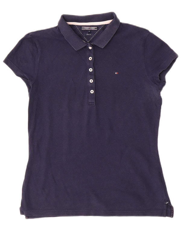 Tommy Hilfiger ženska polo majica uskog kroja UK 12 srednje tamnoplavi pamuk