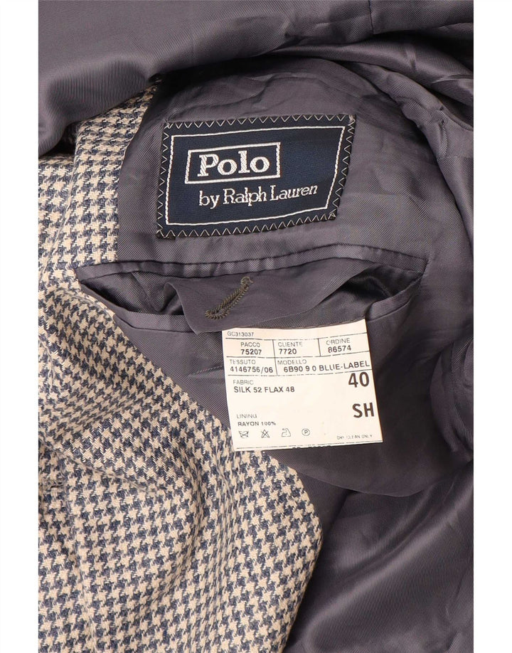 Polo Ralph Lauren muška jakna sa 3 gumba UK 40 Srednje plava houndstooth