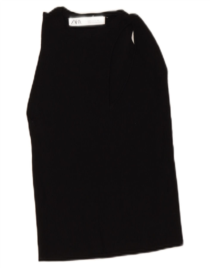 Zara ženski kratki prsluk UK 12 srednje crna