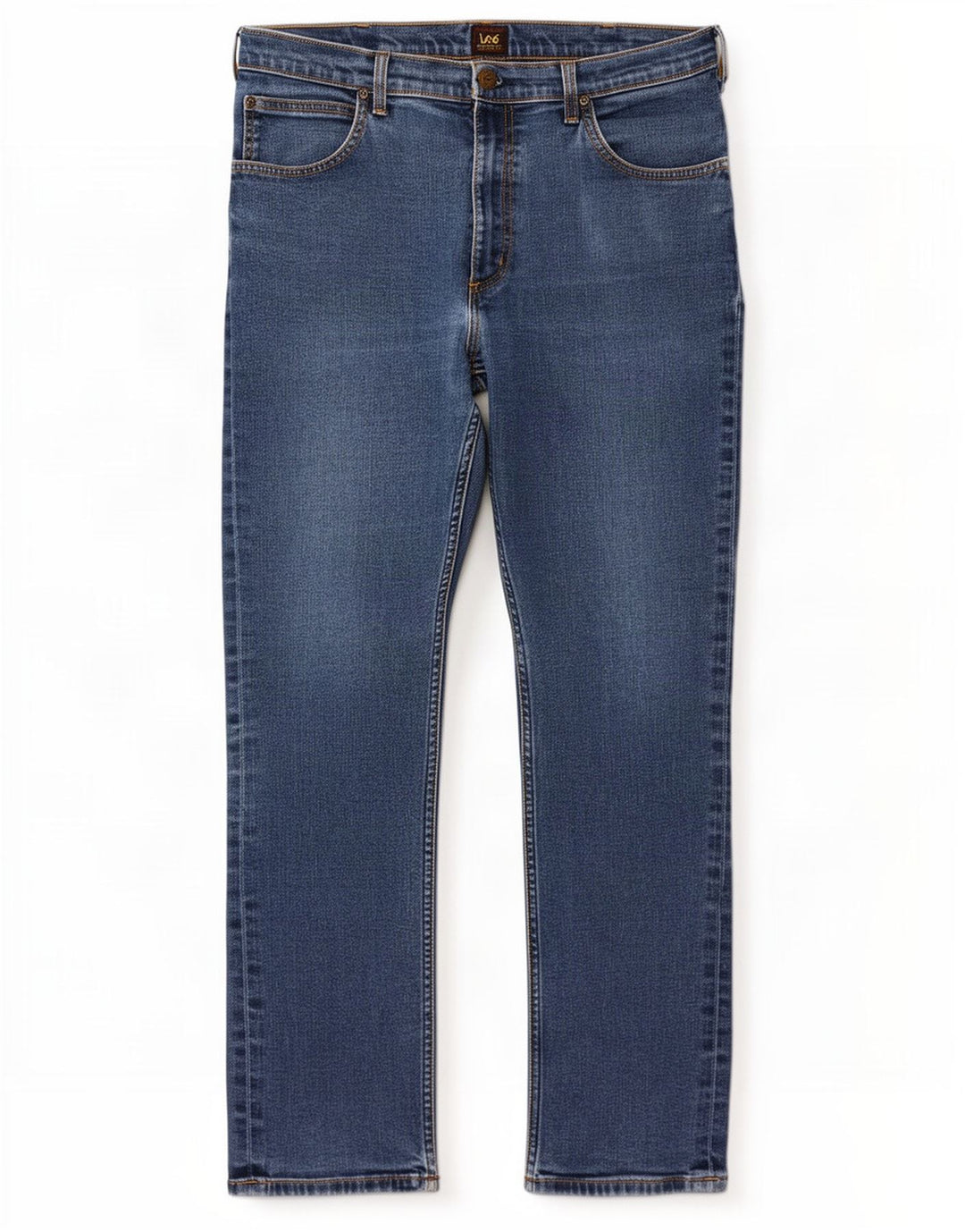 Lee Mens Brooklyn Straight Jeans W36 L32 Plavi pamuk