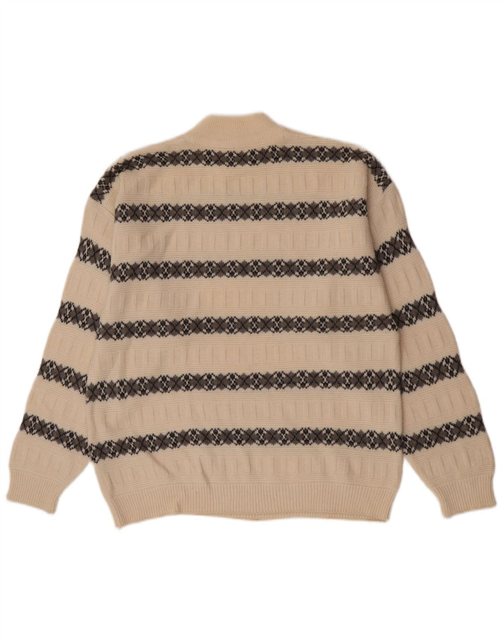 Suspense muški džemper s kornjačinim ovratnikom IT 52 Large Off White prugasti vuneni