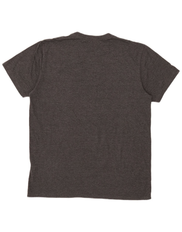 Adidas Mens T-Shirt Top XL Grey Polyester