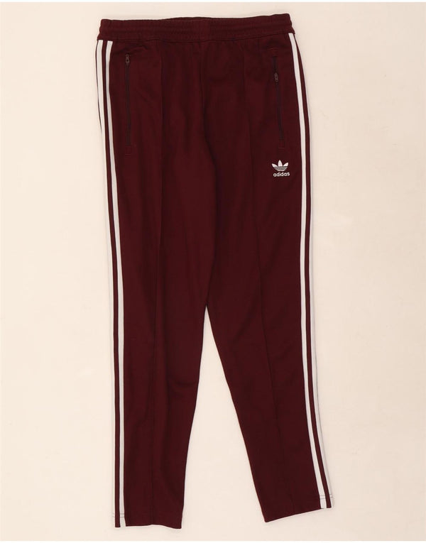 Adidas muške trenirke, srednje pamučne bordo boje