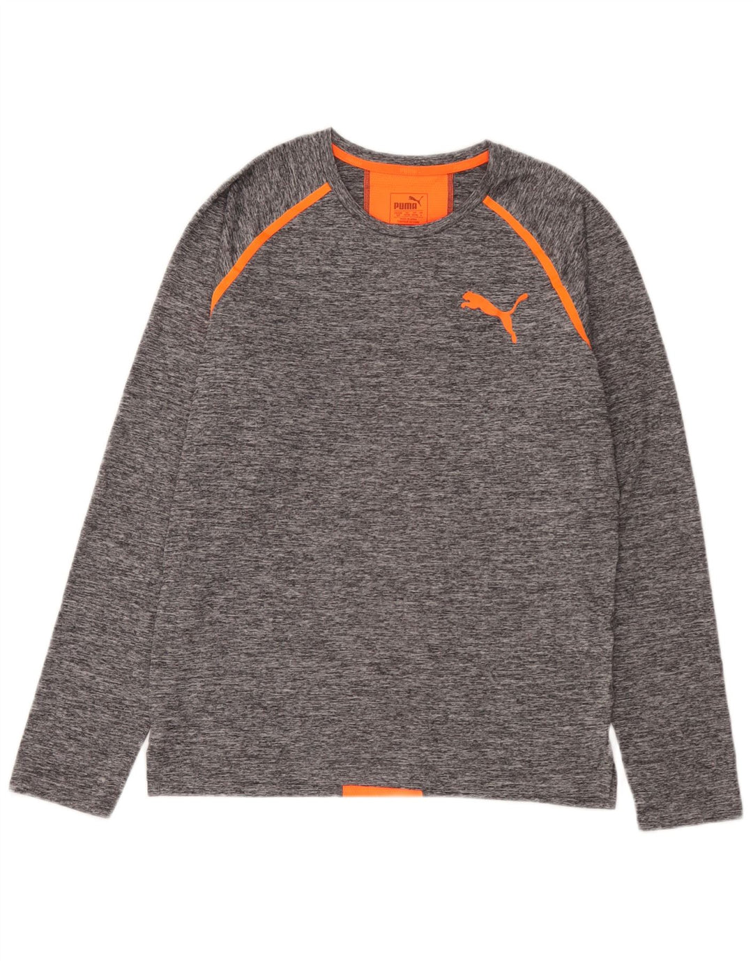 Puma muška majica dugih rukava male sive boje