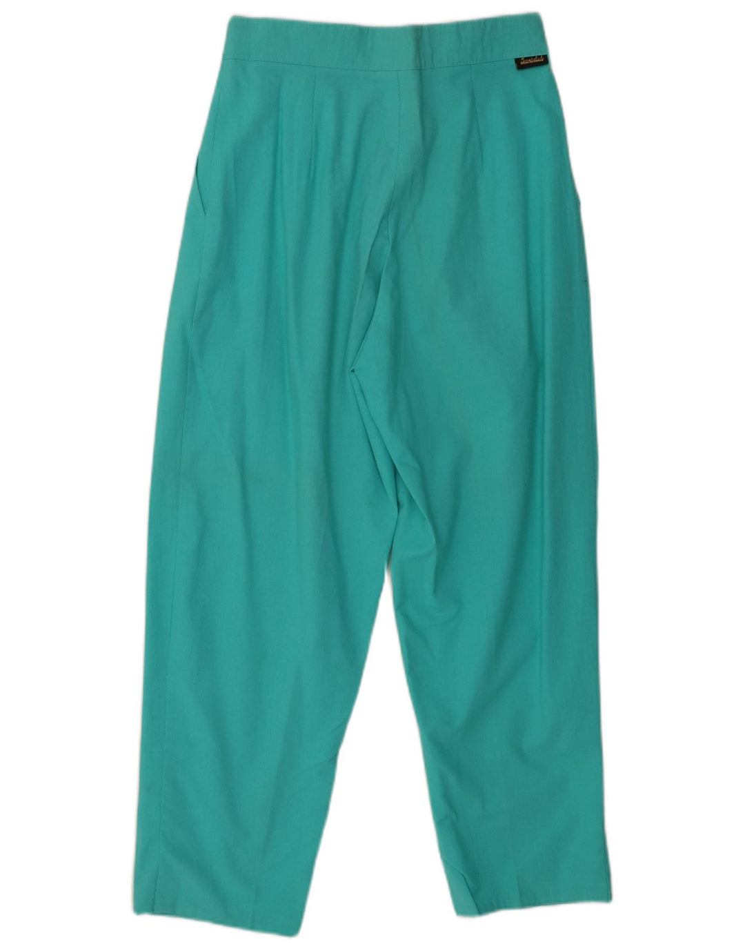 VINTAGE ženske chino hlače visokog struka W28 L27 tirkizni pamuk