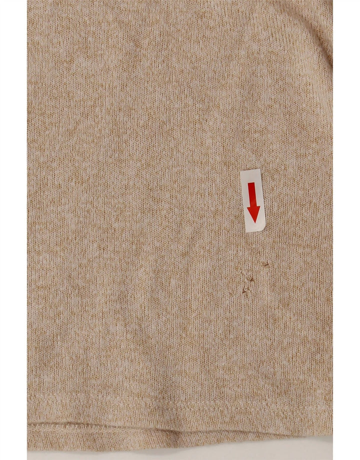 Zara ženski gornji dio bluze UK 14 Large Beige Viskoza