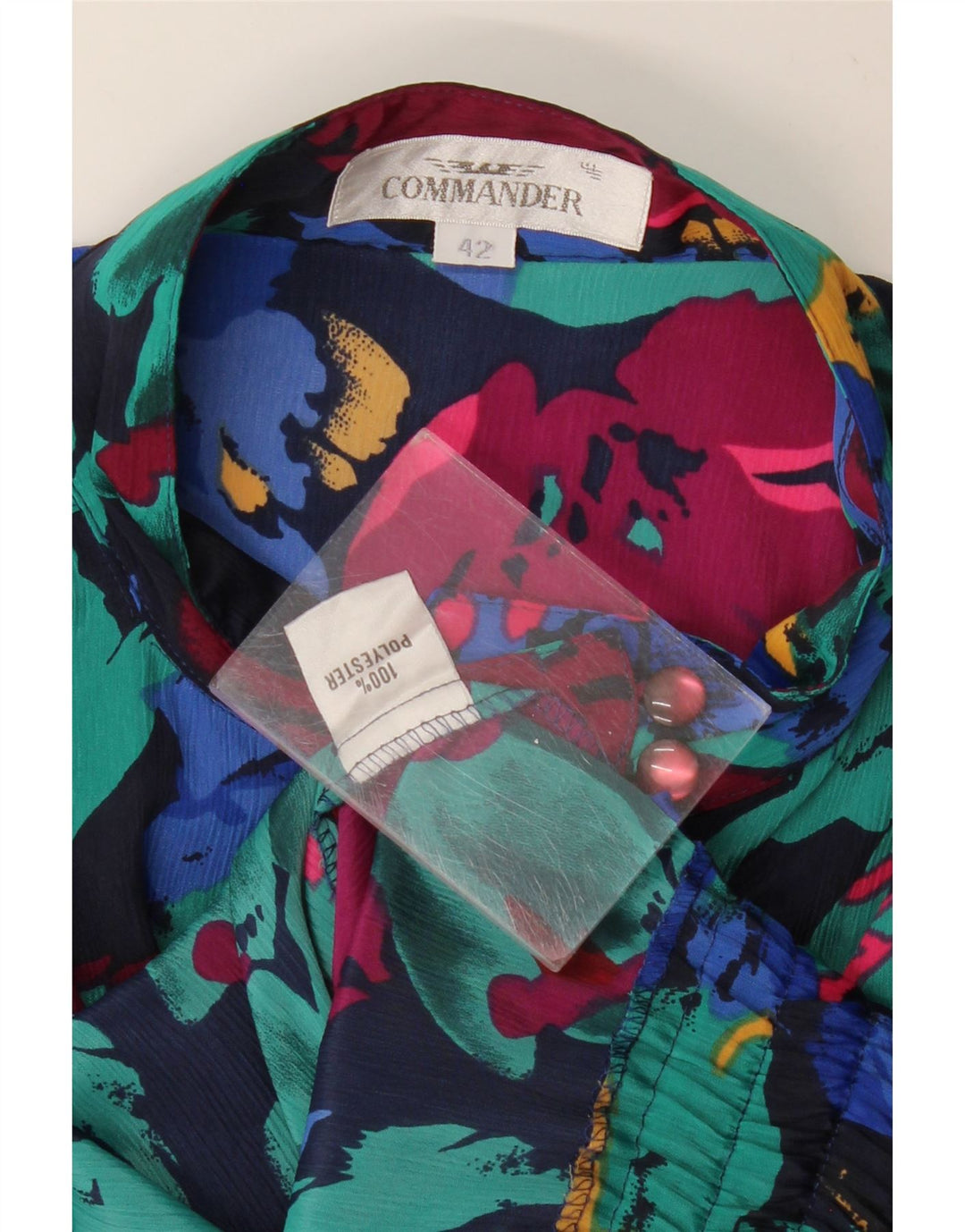 COMMANDER Ženska skraćena košulja bluza EU 42 velika, višebojna cvjetna