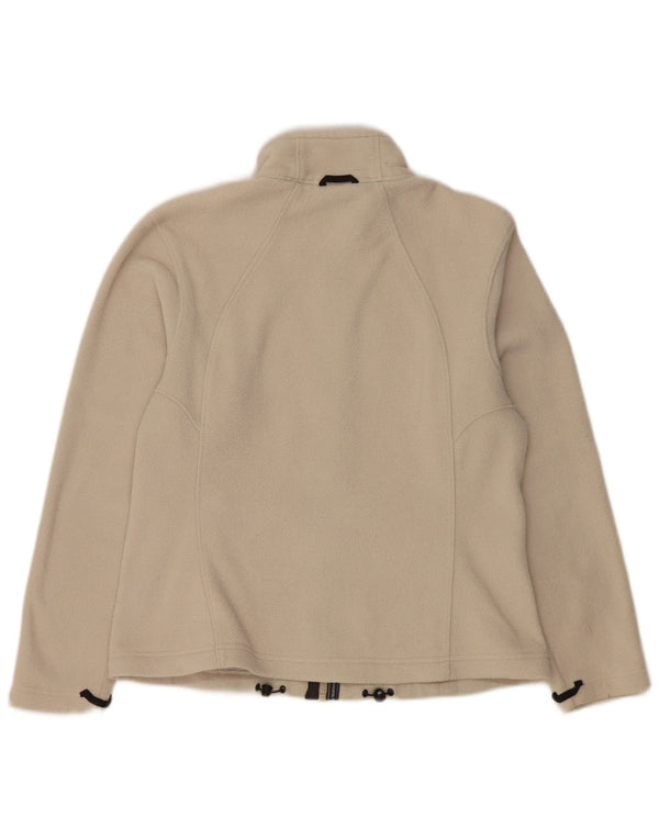 JACK WOLFSKIN Ženska jakna od flisa UK 12/14 srednje bijele boje od poliestera