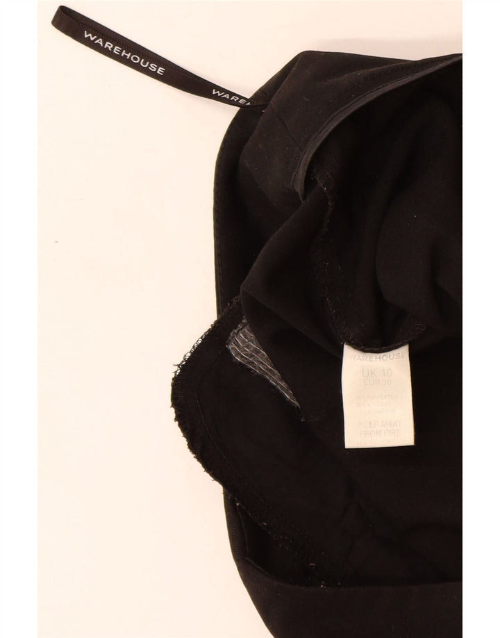 Warehouse Ženske ležerne hlače UK 10 Male W28 L30 crni poliester