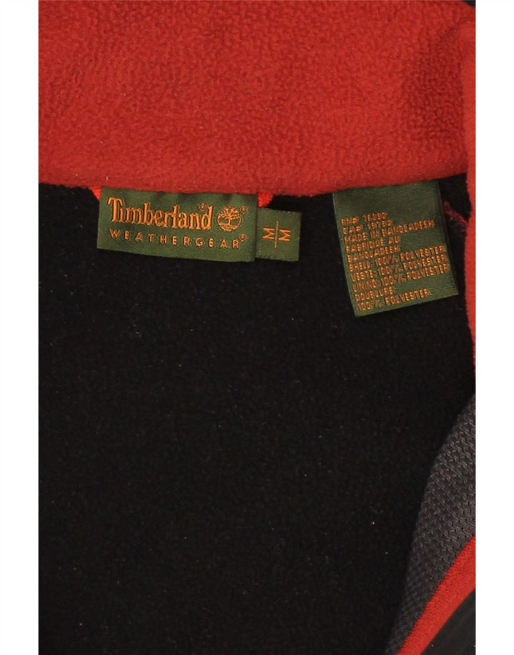 TIMBERLAND Mens Hooded Windbreaker Jacket UK 38 Medium Black Polyester
