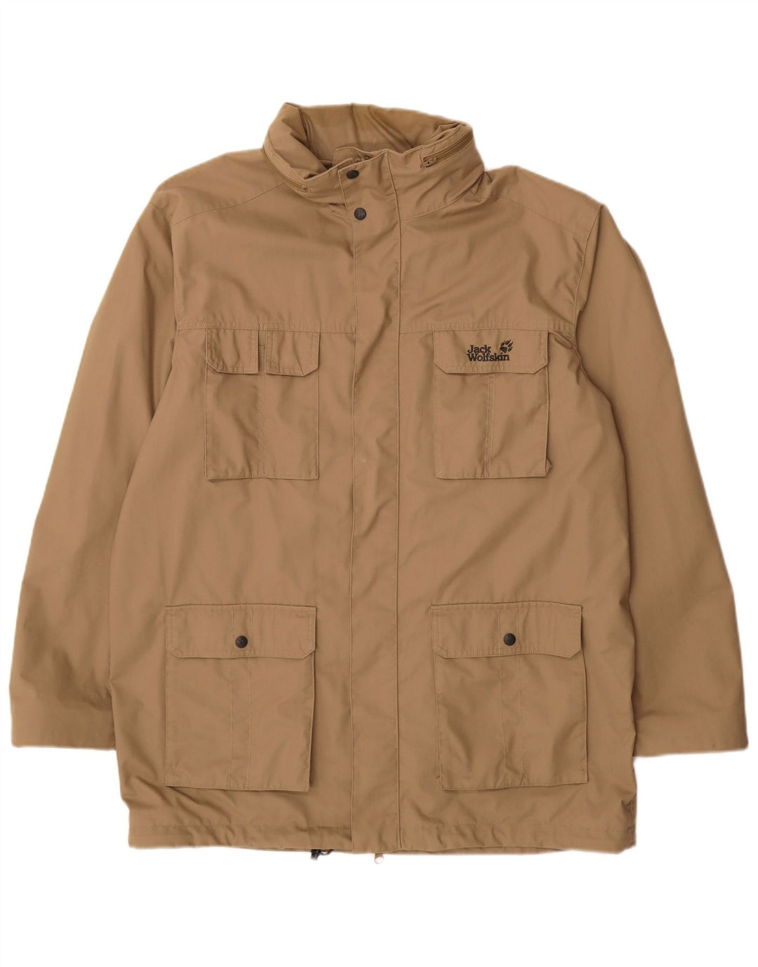 Jack Wolfskin muška pomoćna jakna s kapuljačom UK 44 XL bež poliester