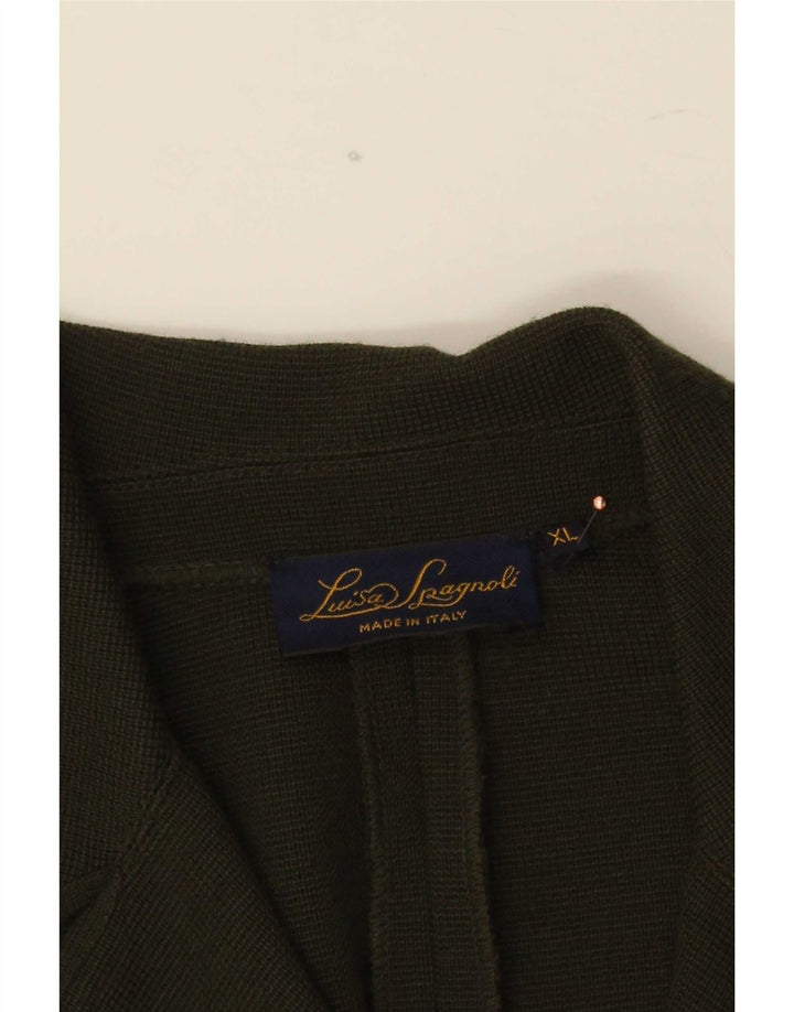 Luisa Spagnoli Ženska jakna s jednim gumbom UK 18 XL zelena