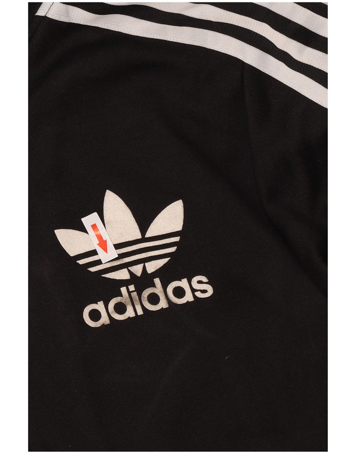 Adidas muški pulover s kapuljačom na patentni zatvarač mali crni poliester