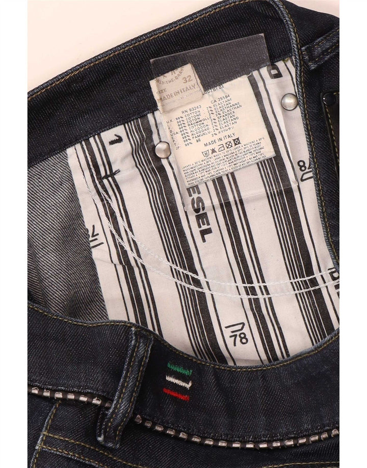 Diesel Ženske Bootcut traperice W32 L34 tamnoplavi pamuk