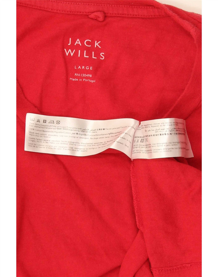 Jack Wills Muška majica kratkih rukava Veliki crveni pamuk