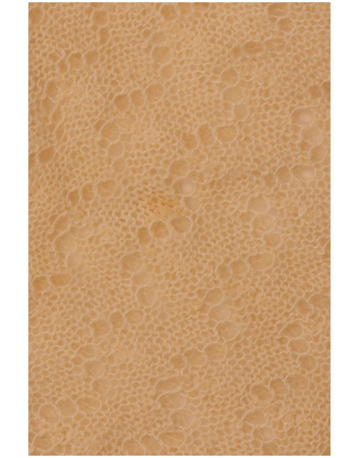 VINTAGE ženski pulover s kratkim izrezom UK 12 Srednje bež